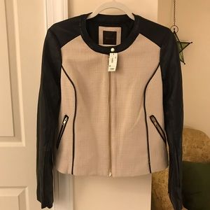NWT The Limited Vegan Leather Moto Jacket